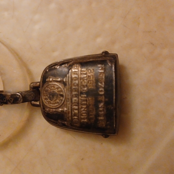 Sterling silver baby tether ring - Picture 2 of 3